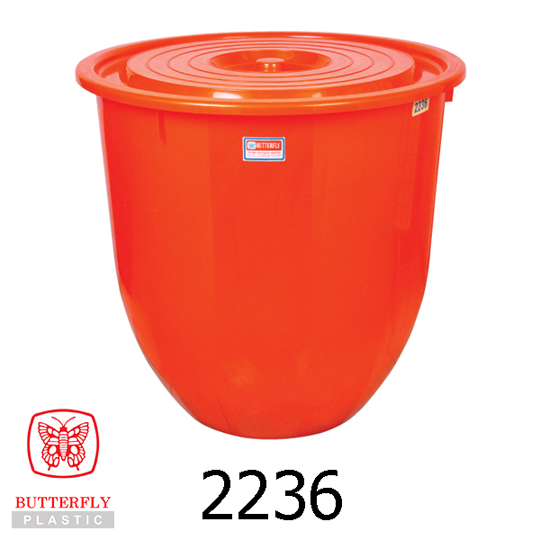 36 Gallons Plastic Pail with Cover / Water Pail