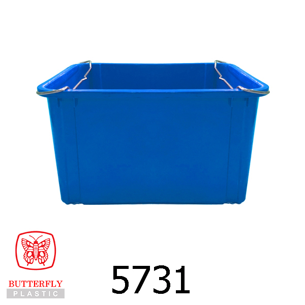 Plastic Rectangular Basin with Steel Handle